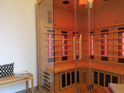 Grundriss der Unterkunft Odenwald-Lodge mit Infrarotsauna und E-Ladestation 