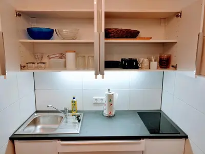 Küche/Küchenzeile in der Unterkunft Ferienwohnung Familie Schwarz