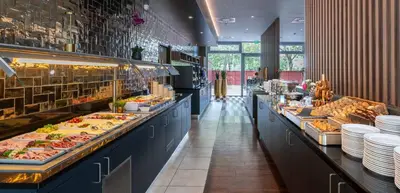 Essen im Hotel oder in der Nähe