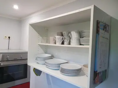 Küche/Küchenzeile in der Unterkunft Ferienwohnung Haiber - Remseck