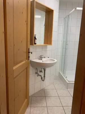 Ein Badezimmer in der Unterkunft das Eppelsheimer