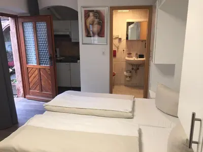 Ein Bett oder Betten in einem Zimmer der Unterkunft Chalet Raabe
