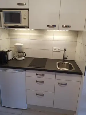 Küche/Küchenzeile in der Unterkunft Gemütliche Ferienwohnung am Kurpark in Bad Herrenalb