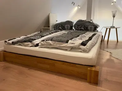 Ein Bett oder Betten in einem Zimmer der Unterkunft Pfalzkinder