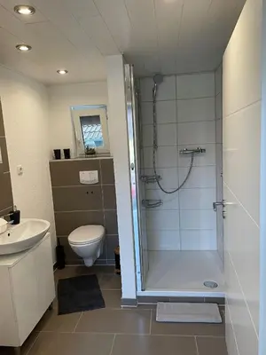 Ein Badezimmer in der Unterkunft Pfalzkinder