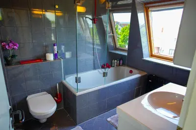 Ein Badezimmer in der Unterkunft Schönes Studio in der Rheinebene, zentral gelegen