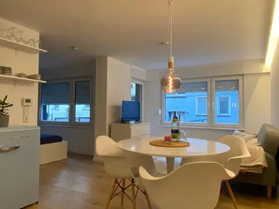 Küche/Küchenzeile in der Unterkunft Ferienwohnung an der Nagold - Liebeneckstraße EG