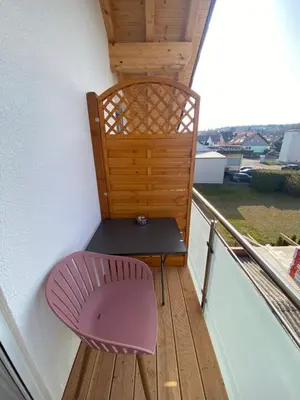 Ein Balkon oder eine Terrasse in der Unterkunft Ferienwohnungen Auf der Höhe