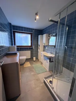 Ein Badezimmer in der Unterkunft Ferienwohnungen Auf der Höhe