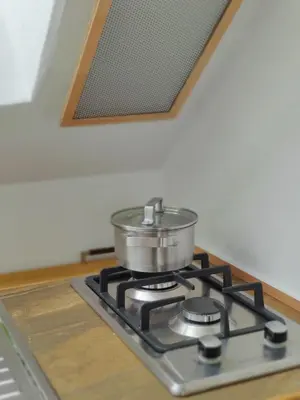 Küche/Küchenzeile in der Unterkunft Tinyloft