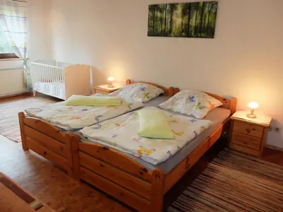 Ein Bett oder Betten in einem Zimmer der Unterkunft Haus Alpaka