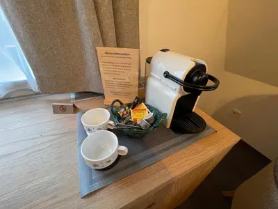 Kaffee-/Teezubehör in der Unterkunft Gästehaus Klingler