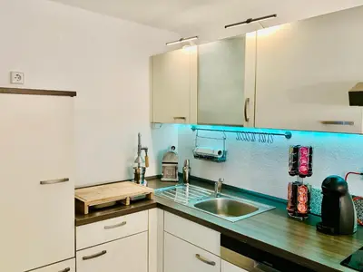 Küche/Küchenzeile in der Unterkunft Herrscherrshaus-W237