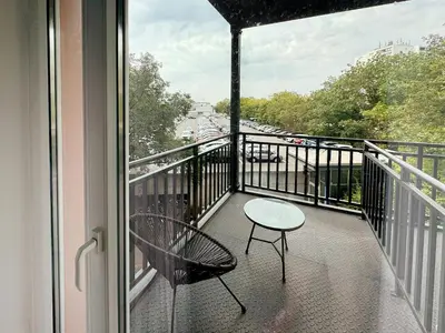 Ein Balkon oder eine Terrasse in der Unterkunft DORMERO Hotel Rüsselsheim