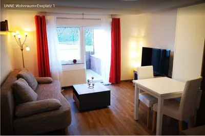 TV/Unterhaltungsangebot in der Unterkunft Birkenblick Ferienwohnung Unne