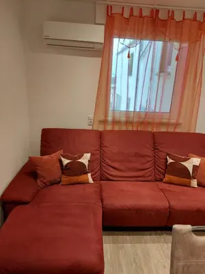 Ein Sitzbereich in der Unterkunft Ferienwohnung Popp