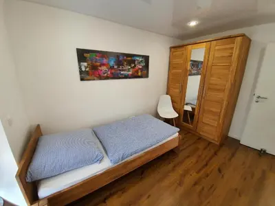 Ein Bett oder Betten in einem Zimmer der Unterkunft Monteurwohnung - Handwerkerwohnung