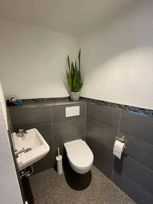 Ein Badezimmer in der Unterkunft Ferienhaus Quell