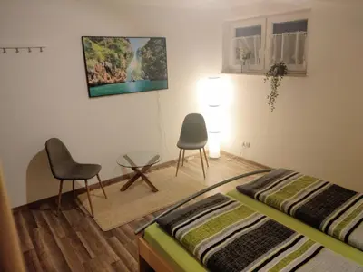 Ein Bett oder Betten in einem Zimmer der Unterkunft Ferienwohnung Monika Scholtz