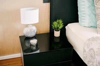 Ein Bett oder Betten in einem Zimmer der Unterkunft Komfort Deluxe