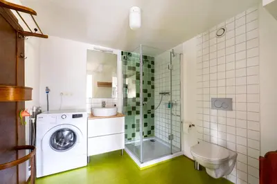 Ein Badezimmer in der Unterkunft Ausblick Maisenbach, Talstraße