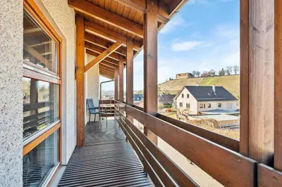 Ein Balkon oder eine Terrasse in der Unterkunft Gästehaus Hartwig