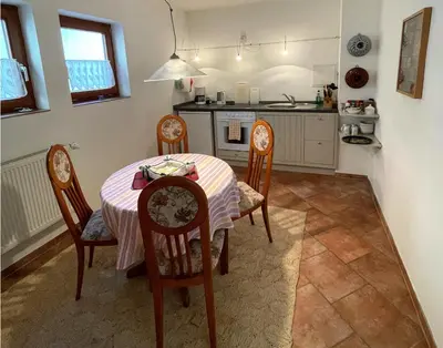 Küche/Küchenzeile in der Unterkunft Ferienapartments im Hintergässel