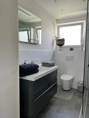 Ein Badezimmer in der Unterkunft LifeStyle Apartment Sinsheim