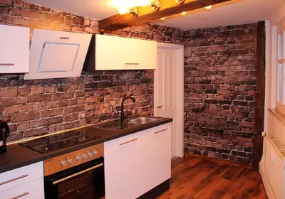 Küche/Küchenzeile in der Unterkunft Appartement Altstadt, Gasthaus Hirsch