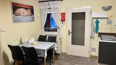 Küche/Küchenzeile in der Unterkunft FeWo, Monteurwohnung Pauline