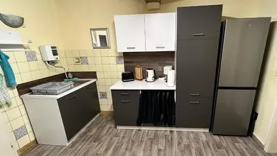 Küche/Küchenzeile in der Unterkunft FeWo, Monteurwohnung Pauline
