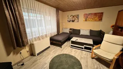 Ein Sitzbereich in der Unterkunft FeWo, Monteurwohnung Pauline