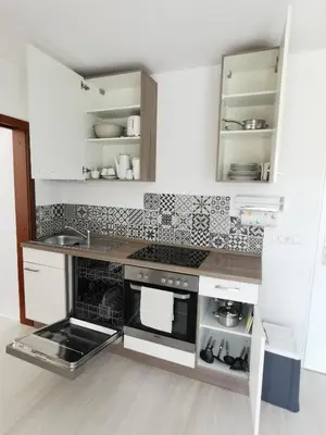 Küche/Küchenzeile in der Unterkunft La Casa Suciu