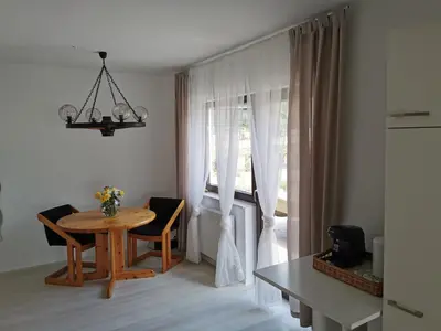 Ein Sitzbereich in der Unterkunft La Casa Suciu