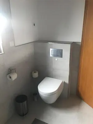 Ein Badezimmer in der Unterkunft Für Pendler und Monteure oder Ferienwohnung zum Erholen
