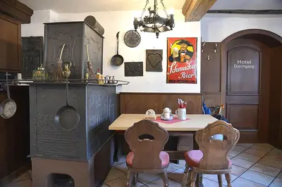 Küche/Küchenzeile in der Unterkunft Hotelgasthof Schmucker