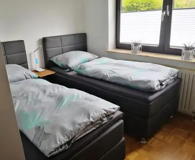 Ein Bett oder Betten in einem Zimmer der Unterkunft Apartment Lieblingsort