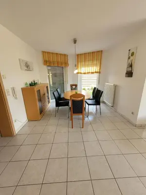 Ein Sitzbereich in der Unterkunft Ferienhaus Vongerichten