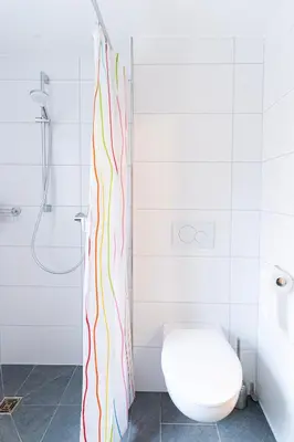 Ein Badezimmer in der Unterkunft Gästehaus Großhöchberg