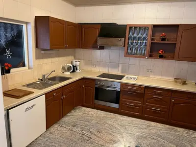 Küche/Küchenzeile in der Unterkunft Ferienappartements Dolgesheim