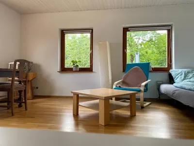 Ein Sitzbereich in der Unterkunft Haus Dreil
