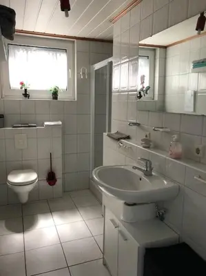 Ein Badezimmer in der Unterkunft Ferienwohnung Braun