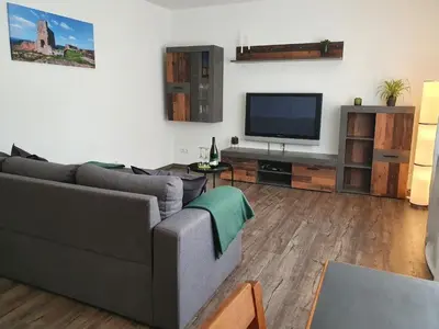 TV/Unterhaltungsangebot in der Unterkunft Ferienwohnung am Schönbach