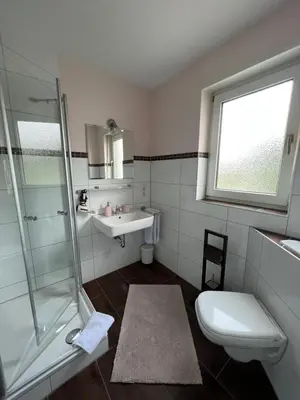 Ein Badezimmer in der Unterkunft Gästehaus Elisabeth