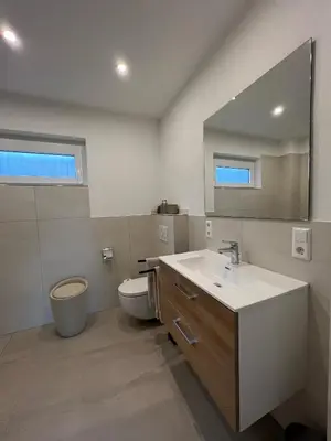 Ein Badezimmer in der Unterkunft Ferienweingut Wissing Wohnung Theo