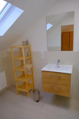 Ein Badezimmer in der Unterkunft Ferienweingut Wissing Wohnung Frieda