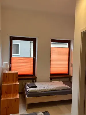 Ein Bett oder Betten in einem Zimmer der Unterkunft 3 Zimmer Alzey Monteurwohnung max 5 Personen