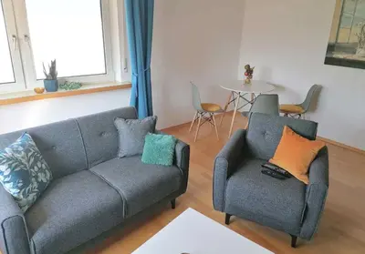Ein Sitzbereich in der Unterkunft 3 room Apartment