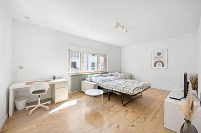 Ein Bett oder Betten in einem Zimmer der Unterkunft Casa Bergstraße 1