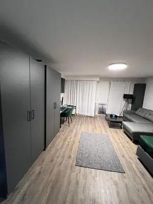 Ein Sitzbereich in der Unterkunft Business Apartment Karlsruhe